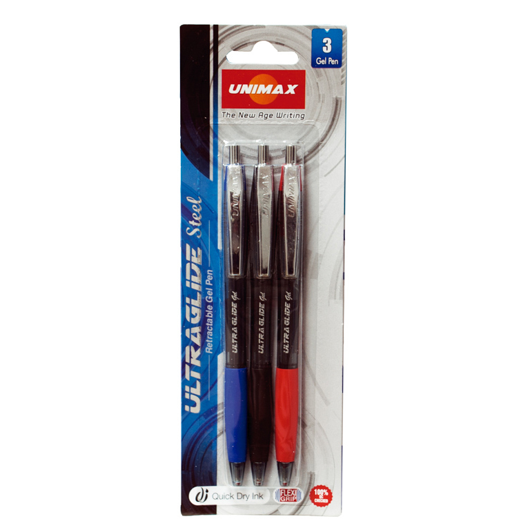 BOLIGRAFO UNIMAX ULTRAGEL AZ+NE+RO/BL