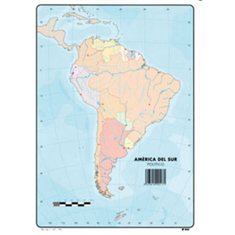 Mapas Mudos America del Sur Político