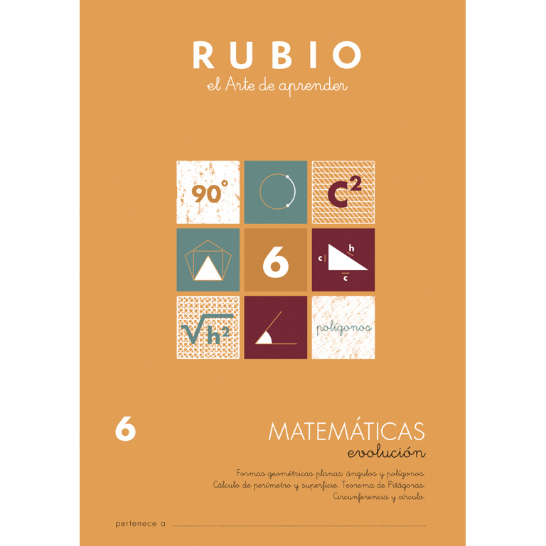 Cuaderno Rubio Matematica Evolution 6 10 unidades