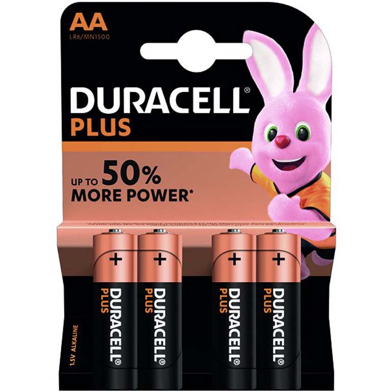 PILAS DURACELL PLUS AA/BL.4UD