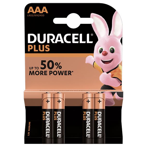 PILAS DURACELL PLUS AAA BLISTER 4 UNIDADES