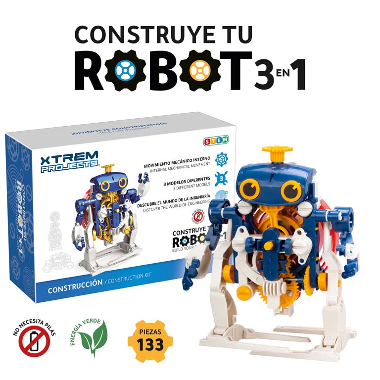 JUEGO CONSTRUYE TU ROBOT 3 EN 1